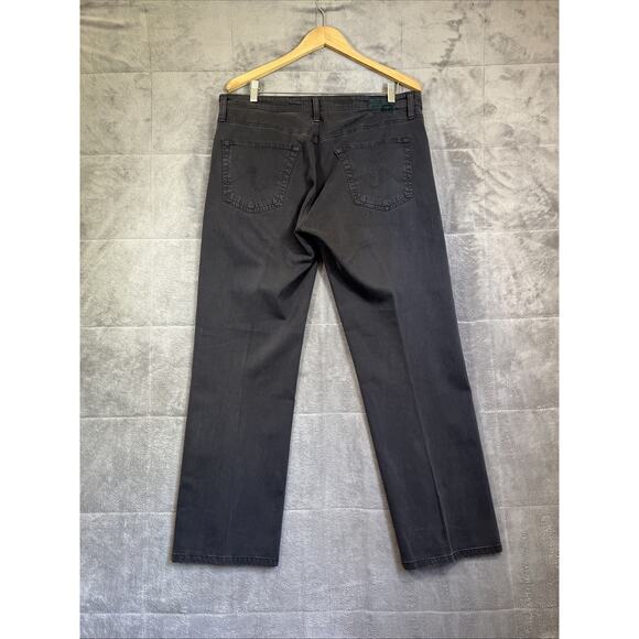 AG Adriano Goldschmied Pants Men 36x34 Grey The Protege Straight USA 30" Inseam - Picture 2 of 13